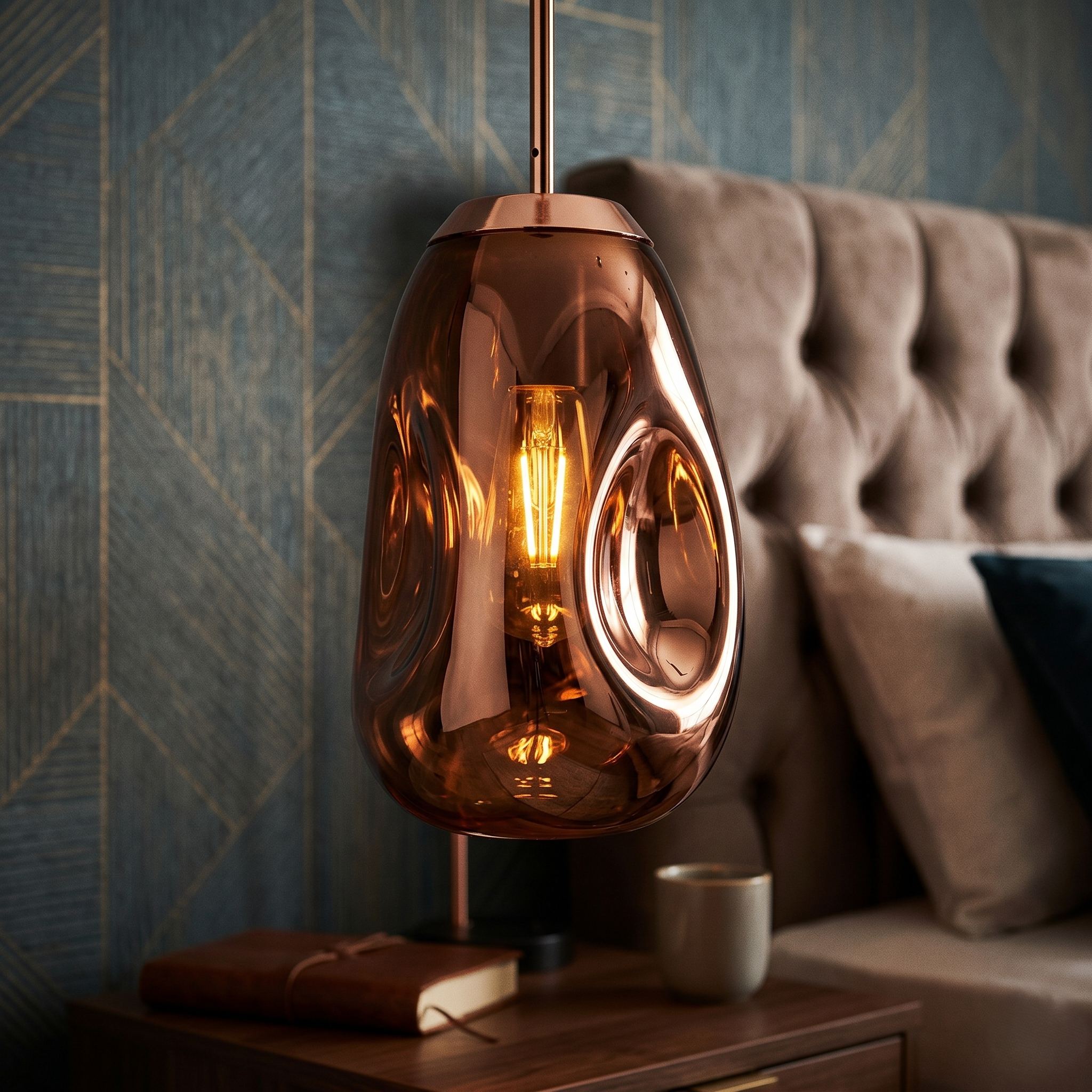 Pendul Luxury Rose Gold CAVO 1xE27