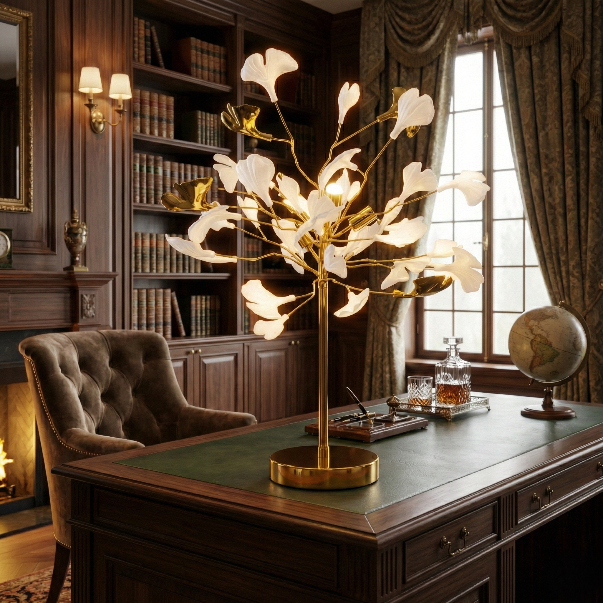 Veioza LUXURY Golden VALERY 80CM
