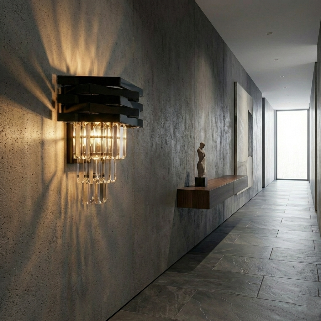 Aplica Perete Cristal Black MALVINA