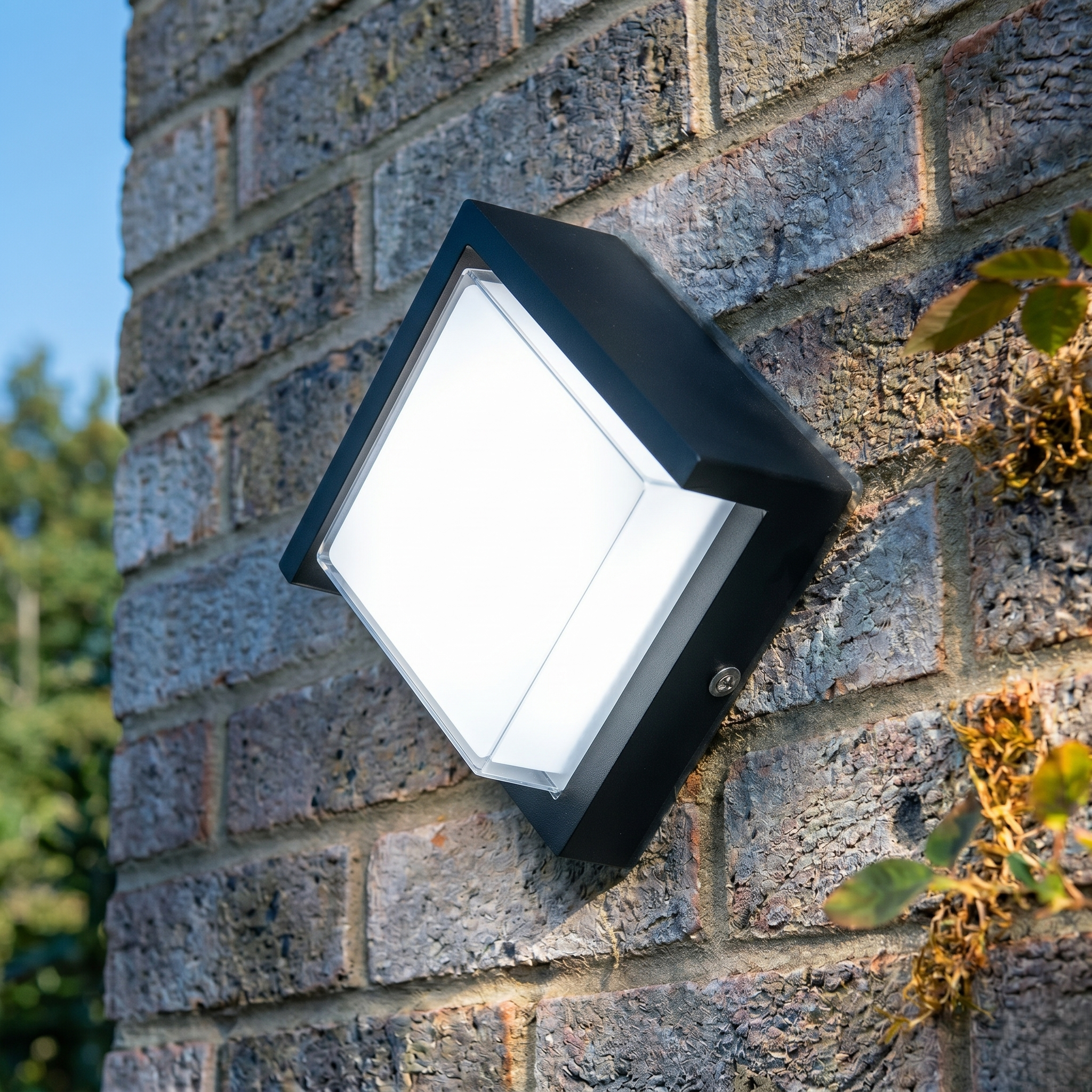 Aplica LED Exterior SIERA Patrat 12W Neagra