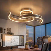 Lustra LED Premium Silver ORIVA Echivalent 300W