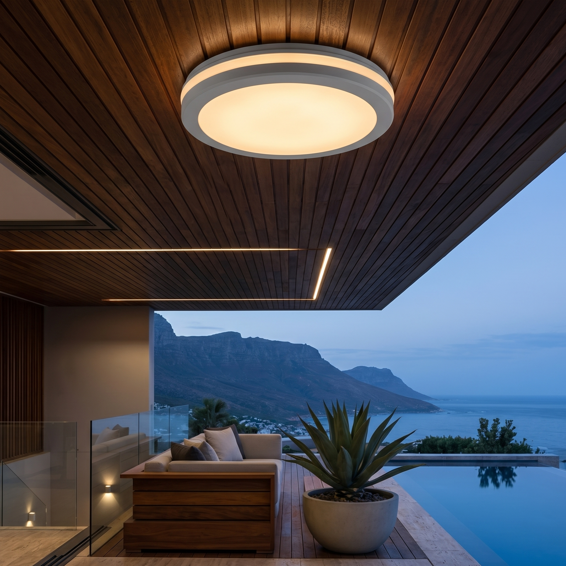 Plafoniera LED Exterior ELMOR Alba 30cm 28W 2450lm CCT Premium