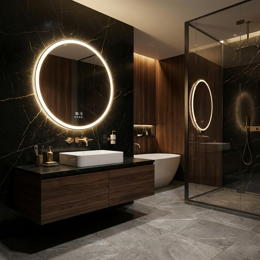 Oglinda LED CAPRISA 80CM Functie Dezaburire, Senzor, 3 Lumini