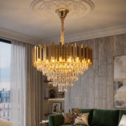 Candelabru Cristal Premium GOLDEN Maxi 580mm
