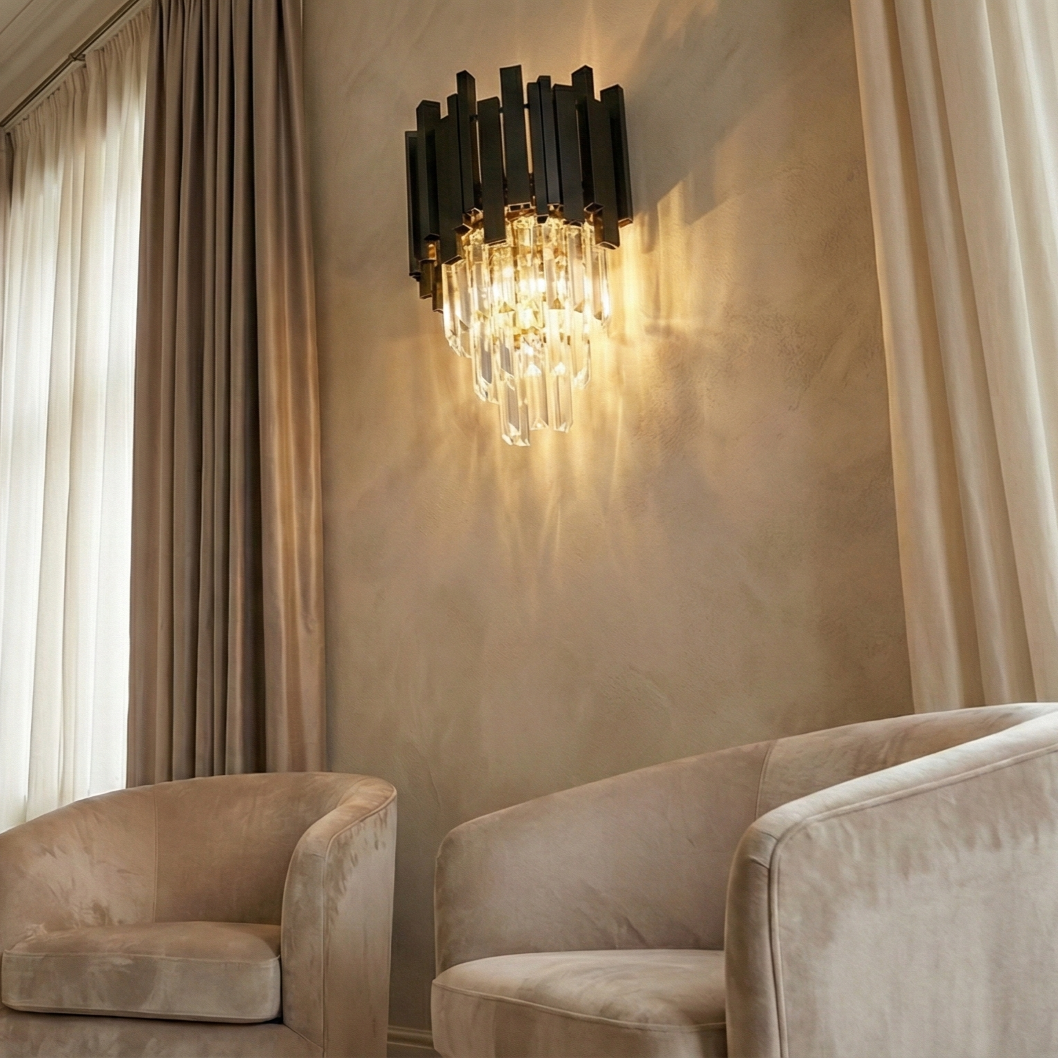 Aplica Perete Cristal BLACK WIDOW