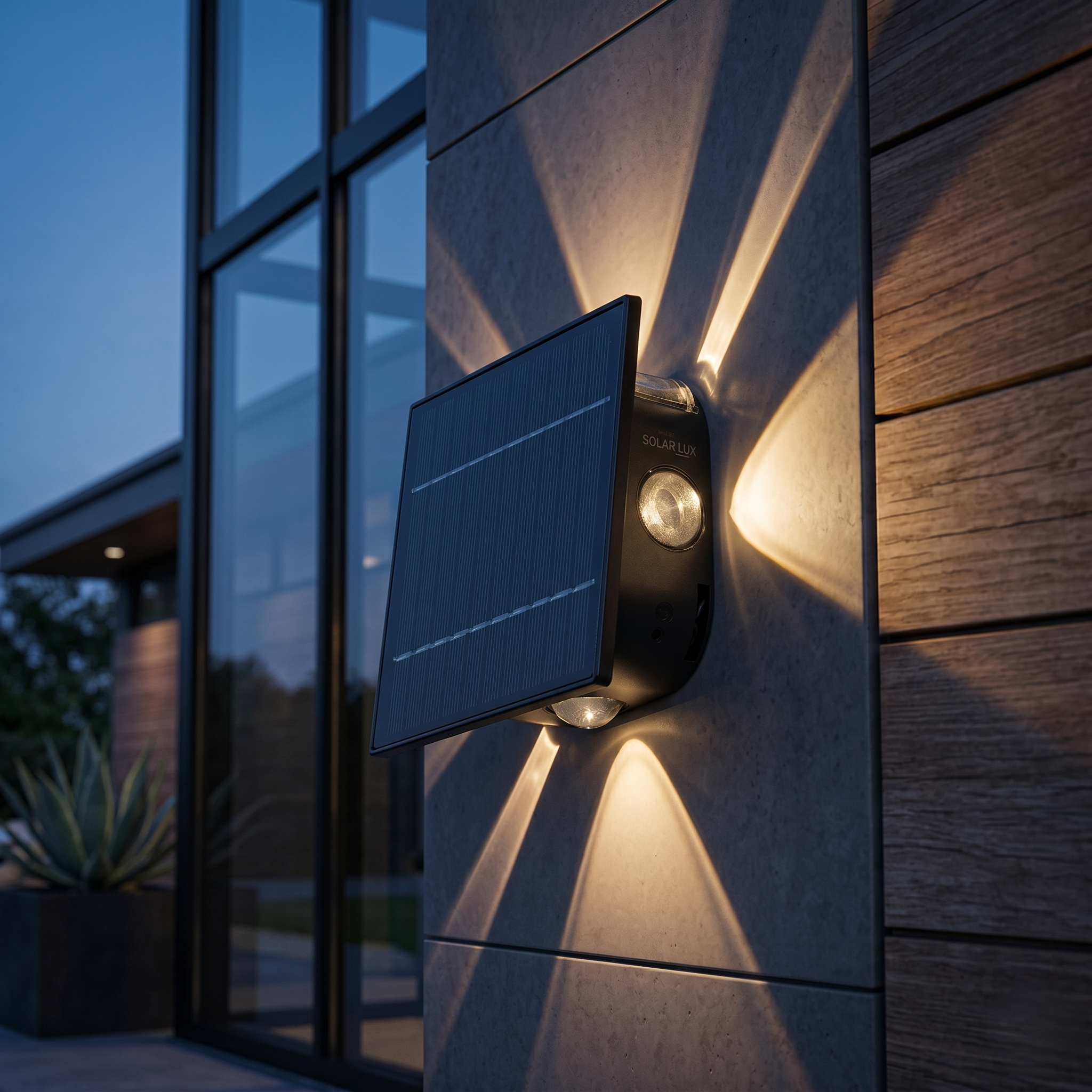 Aplica LED Solara IP54 Caldora Black Premium