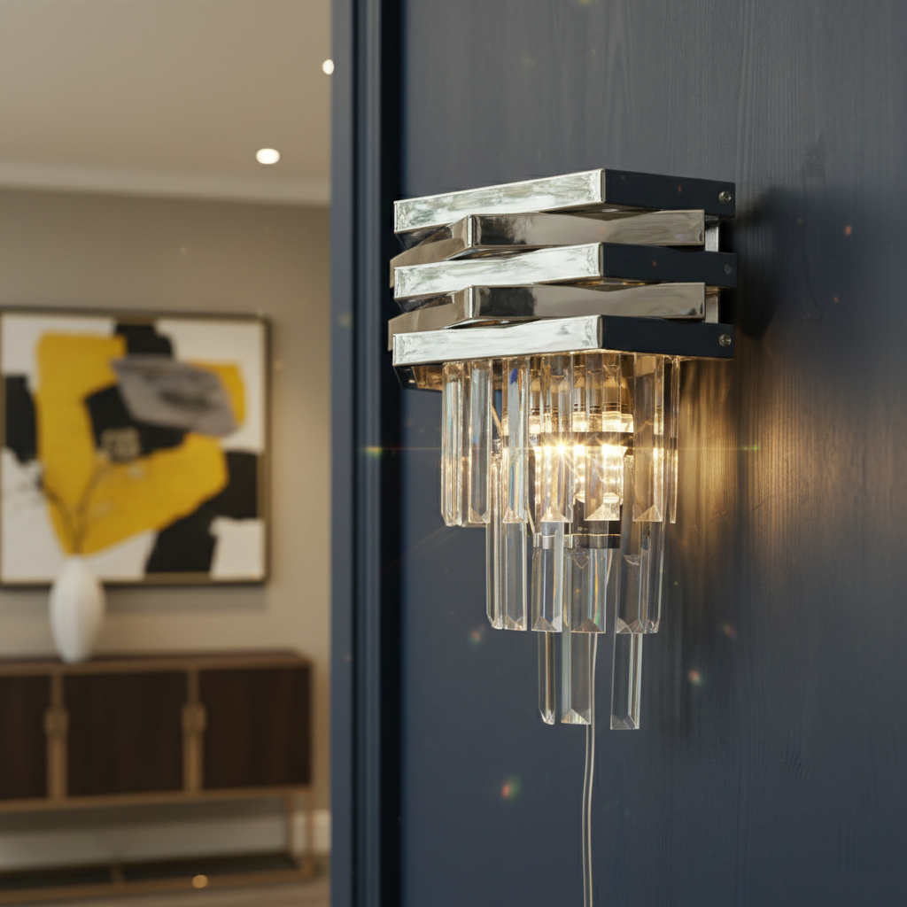 Aplica Perete Cristal Silver MALVINA