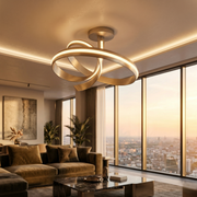 Lustra LED Aplicata Cisenna Silver CINQUE Premium Echivalent 500W