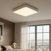 Plafoniera LED Alba 36W BLADE Patrata Echivalent 400W Dimabila 3 Lumini din Buton