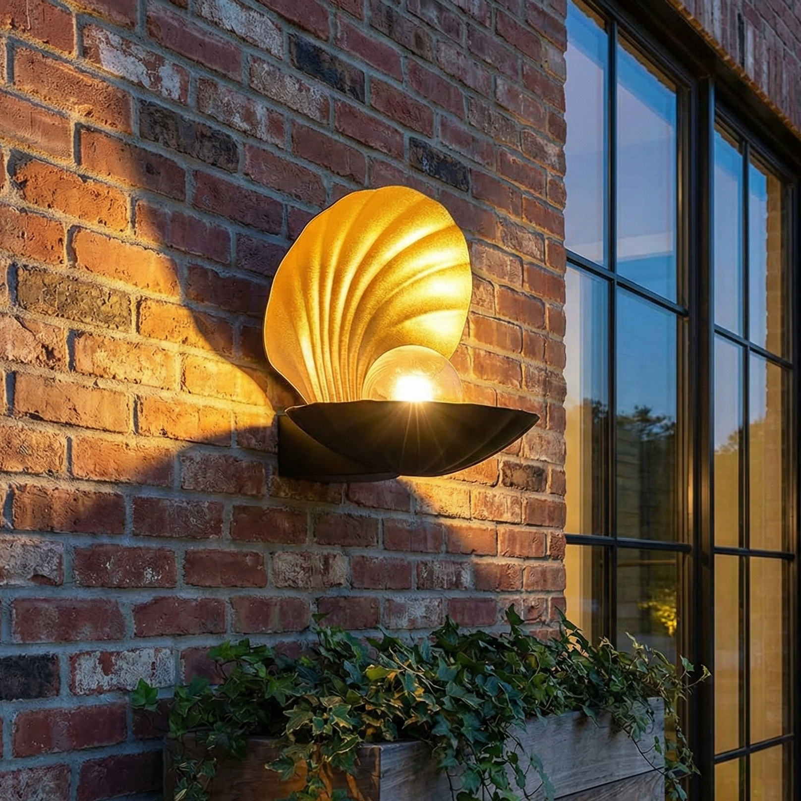 Aplica LED 6W Oyster Exterior Neagra