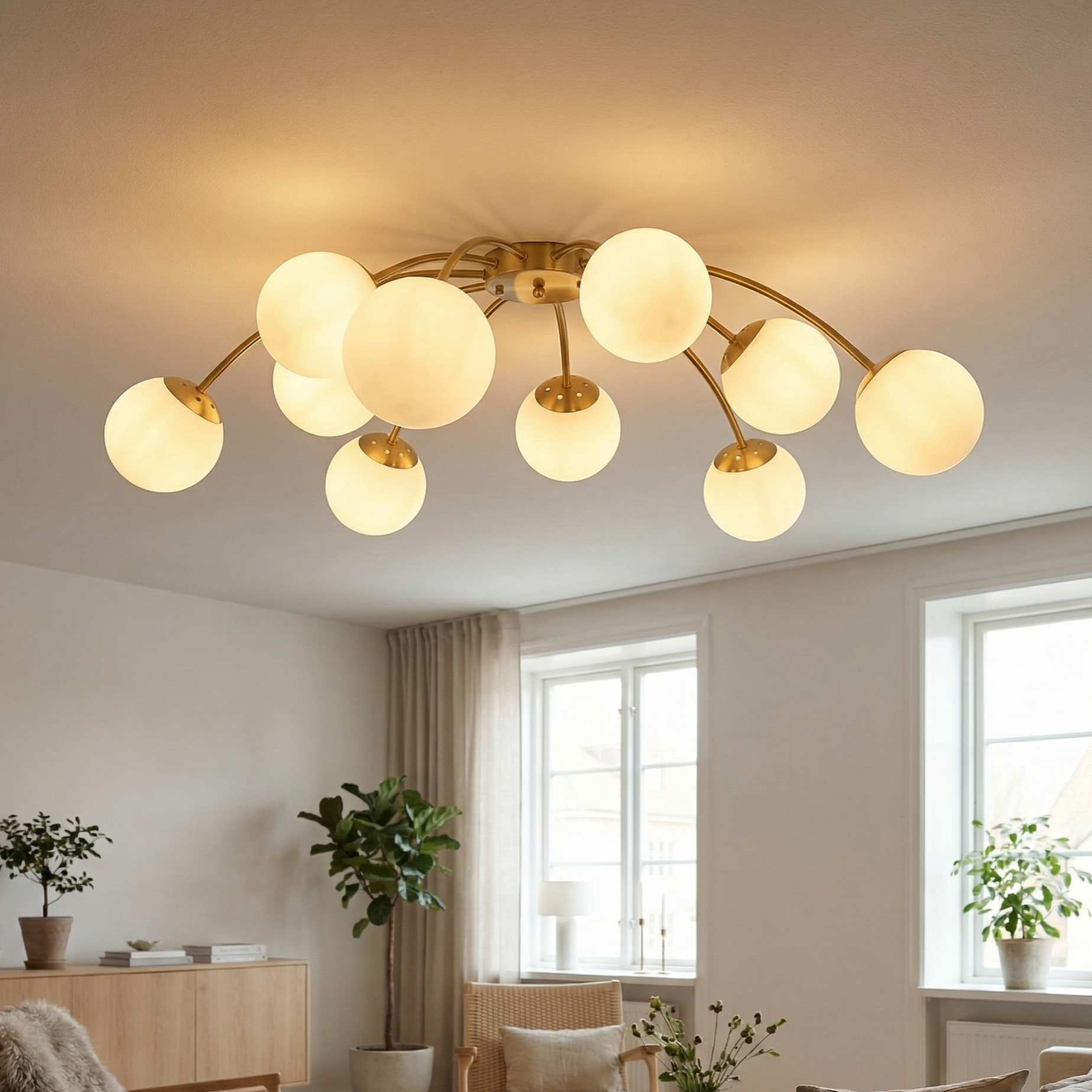 Lustra Abajur MAT Gold ORSA 10XE27