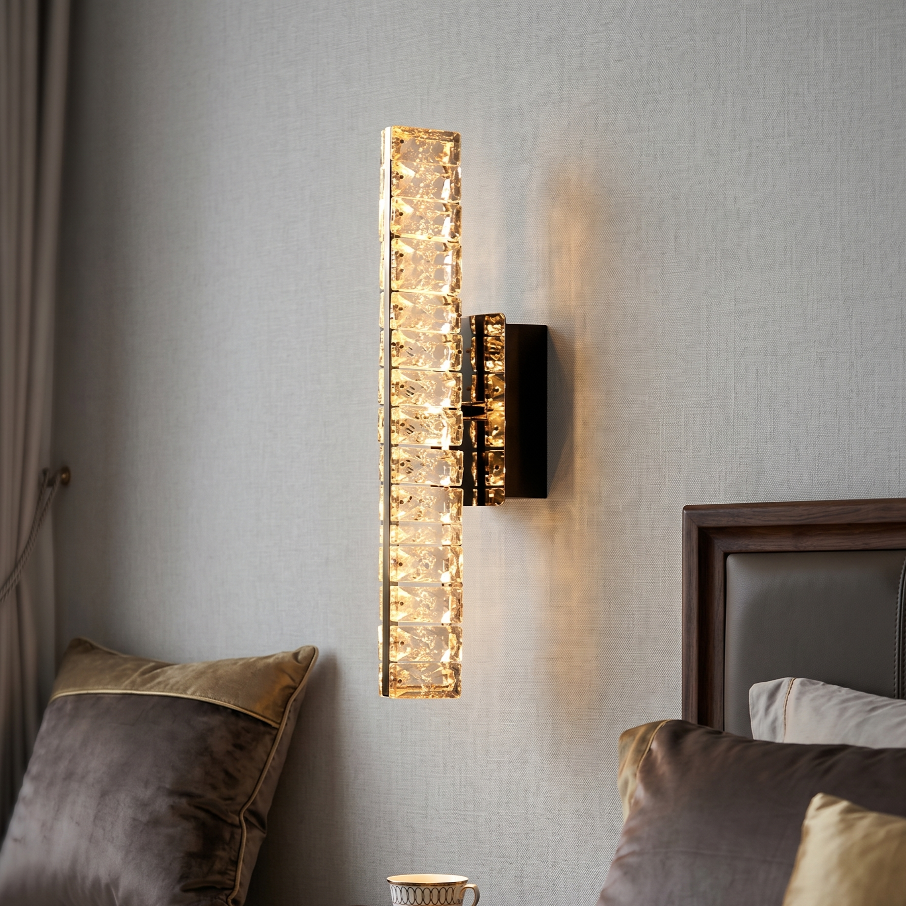 Aplica LED Crystal Gold Novelle Line