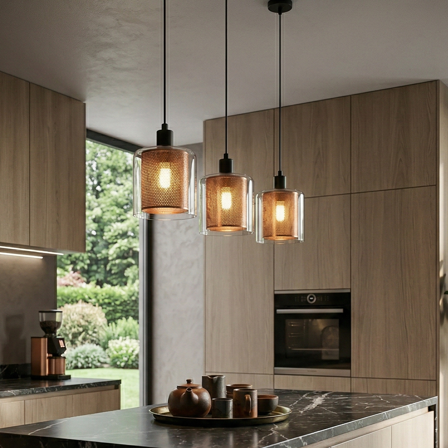 Pendul Abajur Cooper Black 1xE14