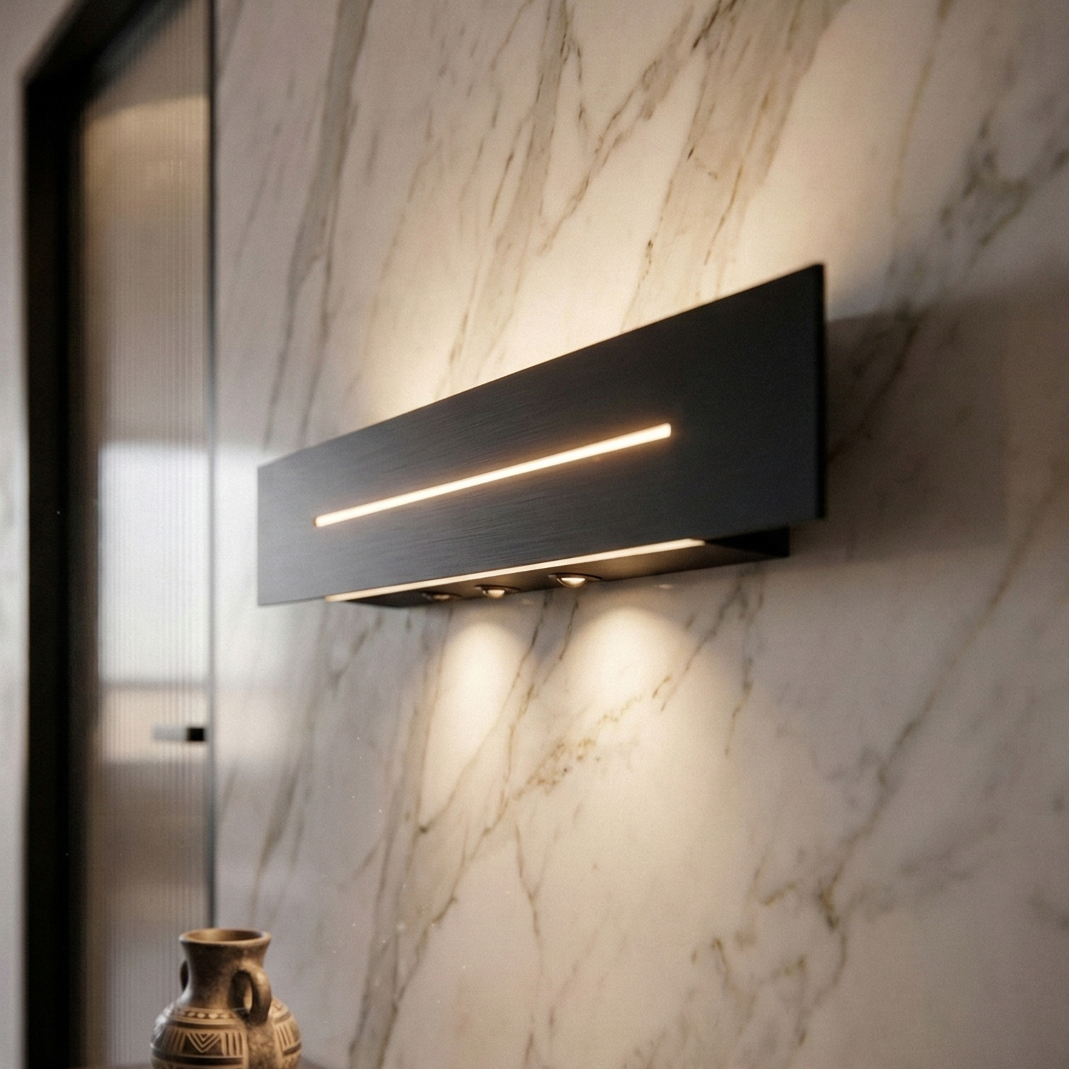 Aplica LED VELARIS 10W Neagra 30CM