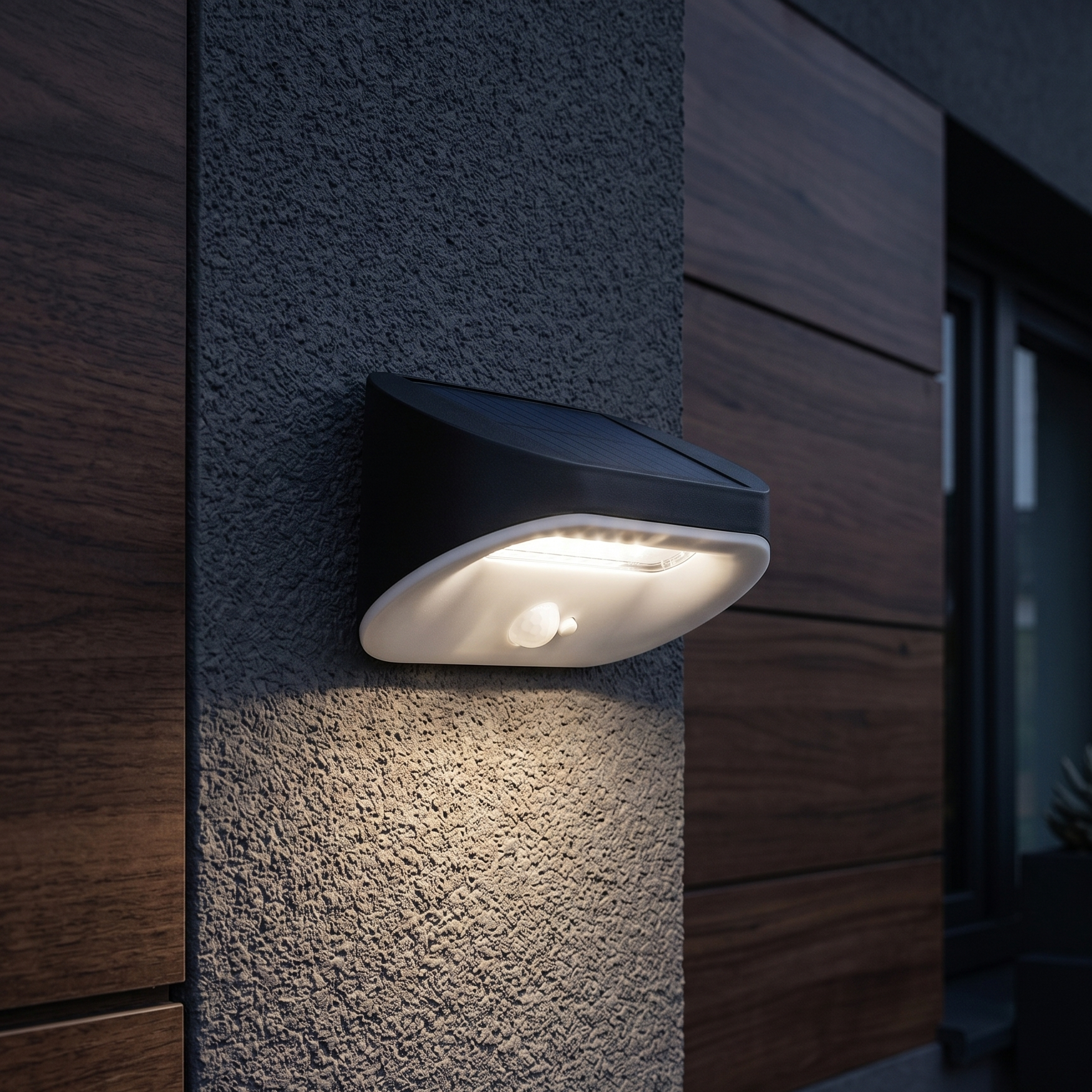 Aplica LED Solara 3W VEXA Exterior cu Senzor Neagra