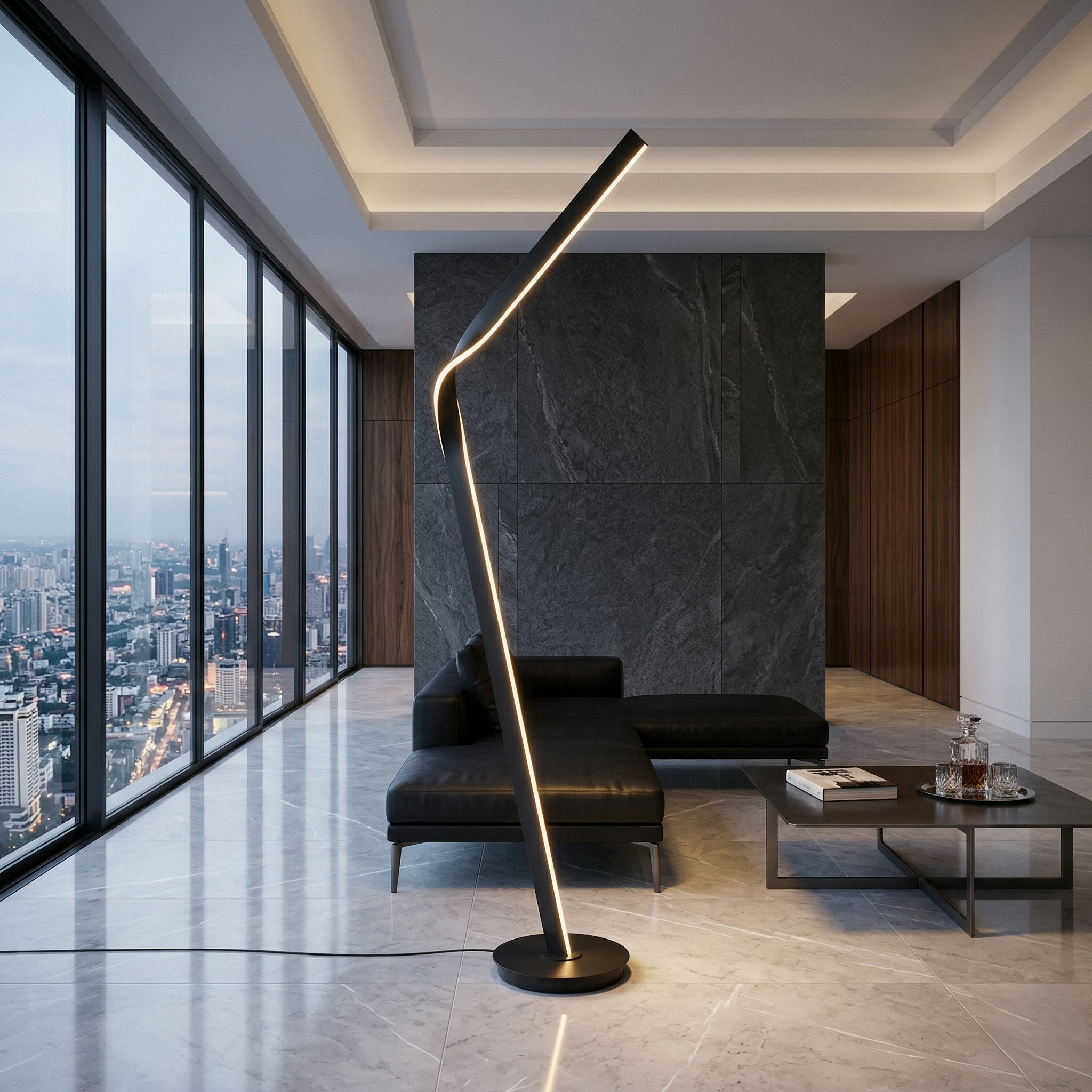 Lampadar Cicenza Black 181CM CINQUE Premium