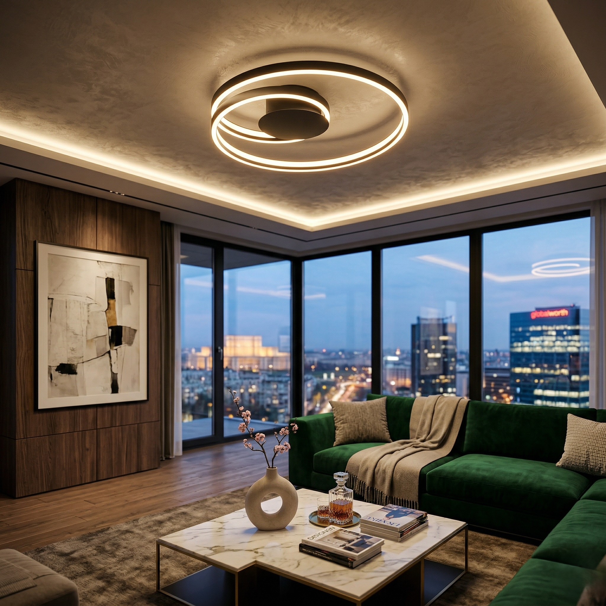 Lustra LED Aplicata PREMIUM CINQUE CIOLA Echivalent 500W