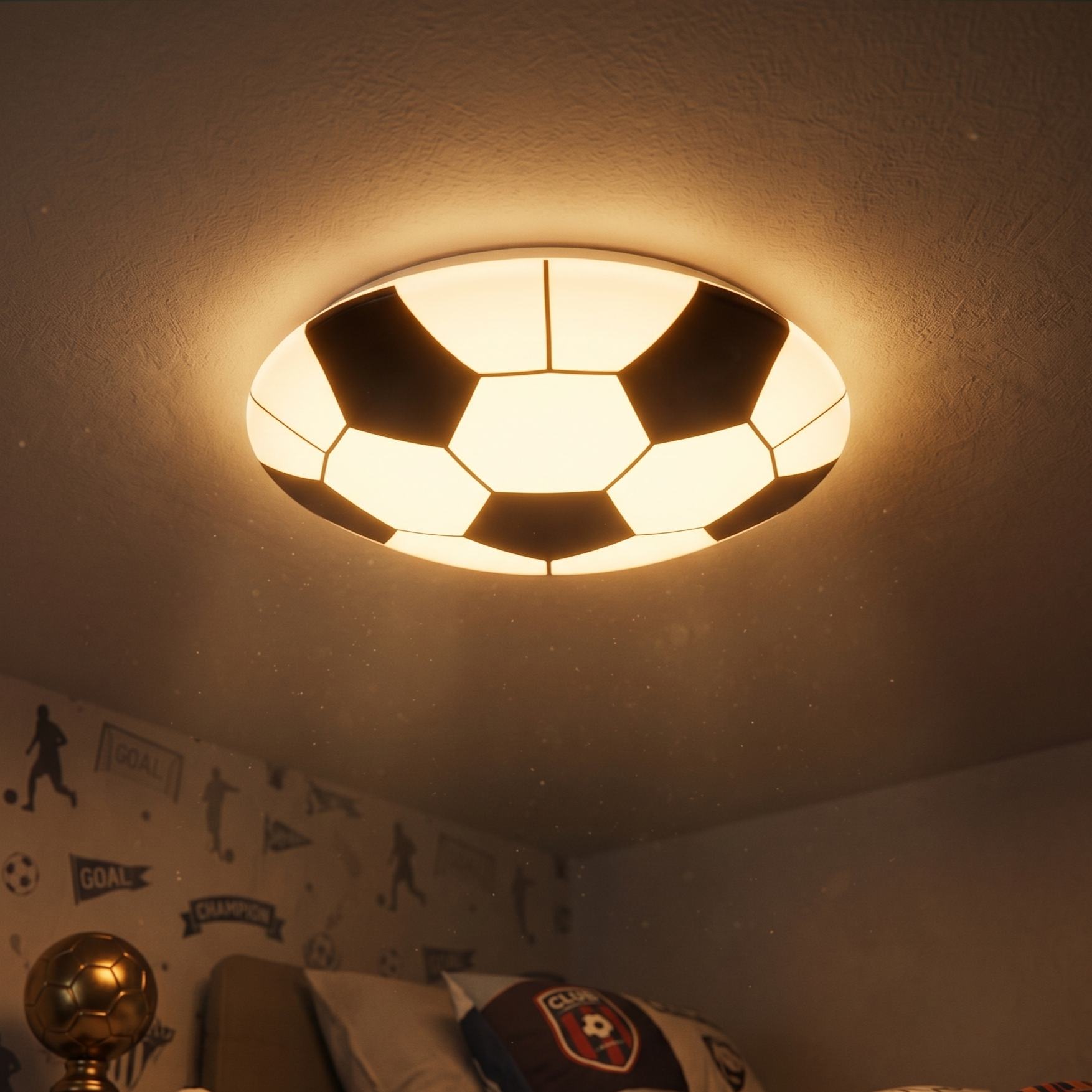 Lustra LED Minge de Fotbal 36CM Echivalent 100W