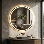 Oglinda LED Rotunda TOSCARIA Ø90cm Functie Dezaburire si Senzor