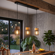 Lustra Suspendata Liniara Vintage TIVANO 3xE27 Premium