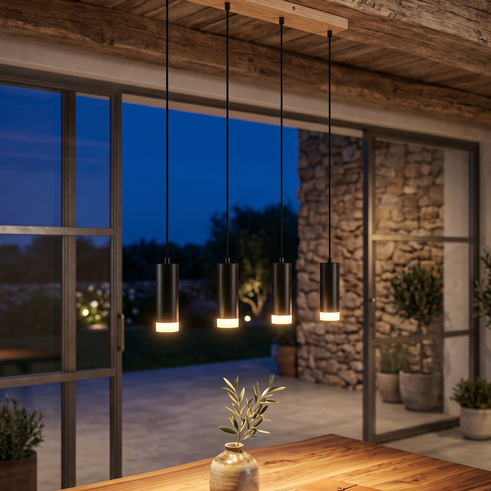Lustra Suspendata Liniara Vintage NORDAL 4xGU10 Premium