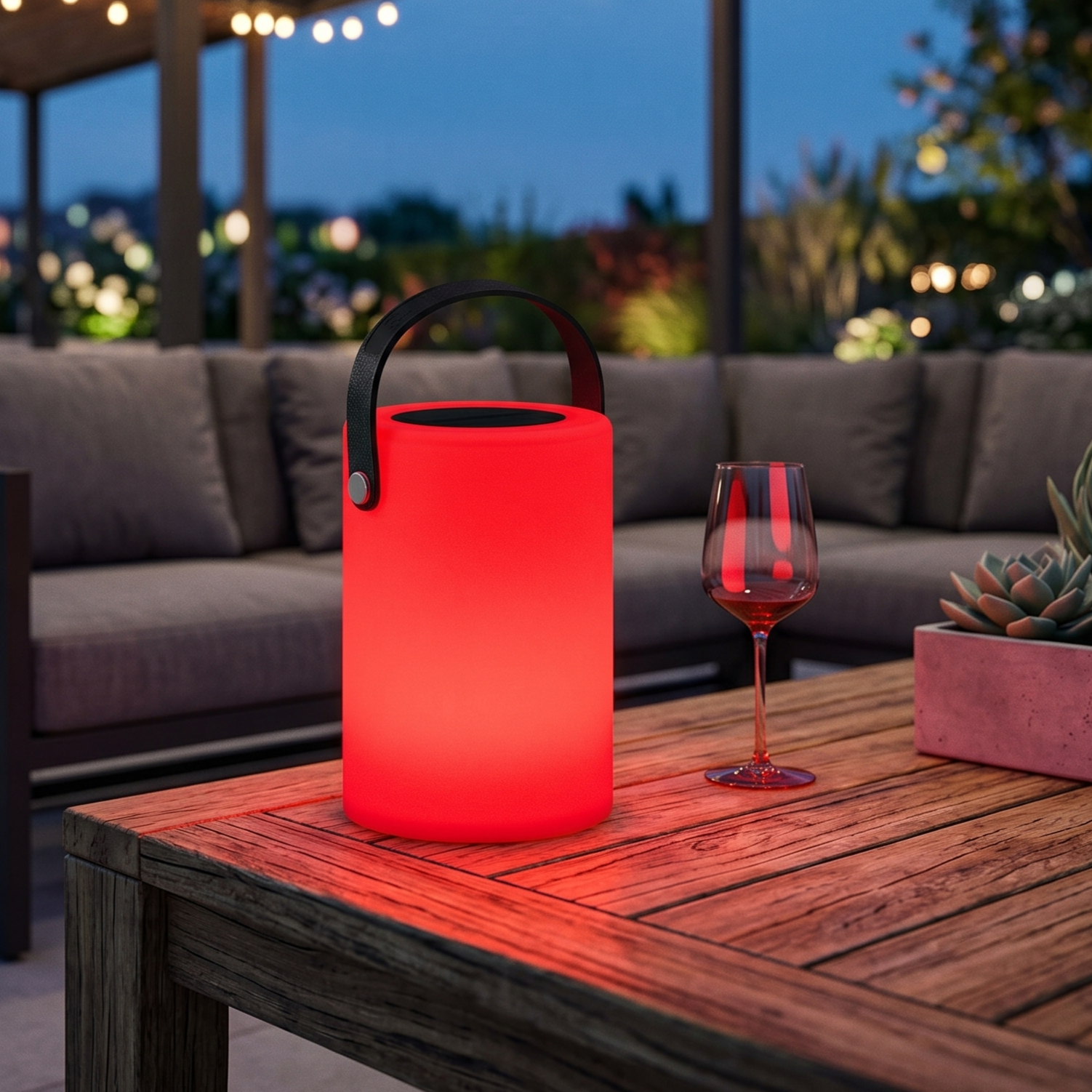 Lampa LED RGB Exterior Solara PORTALUX Premium