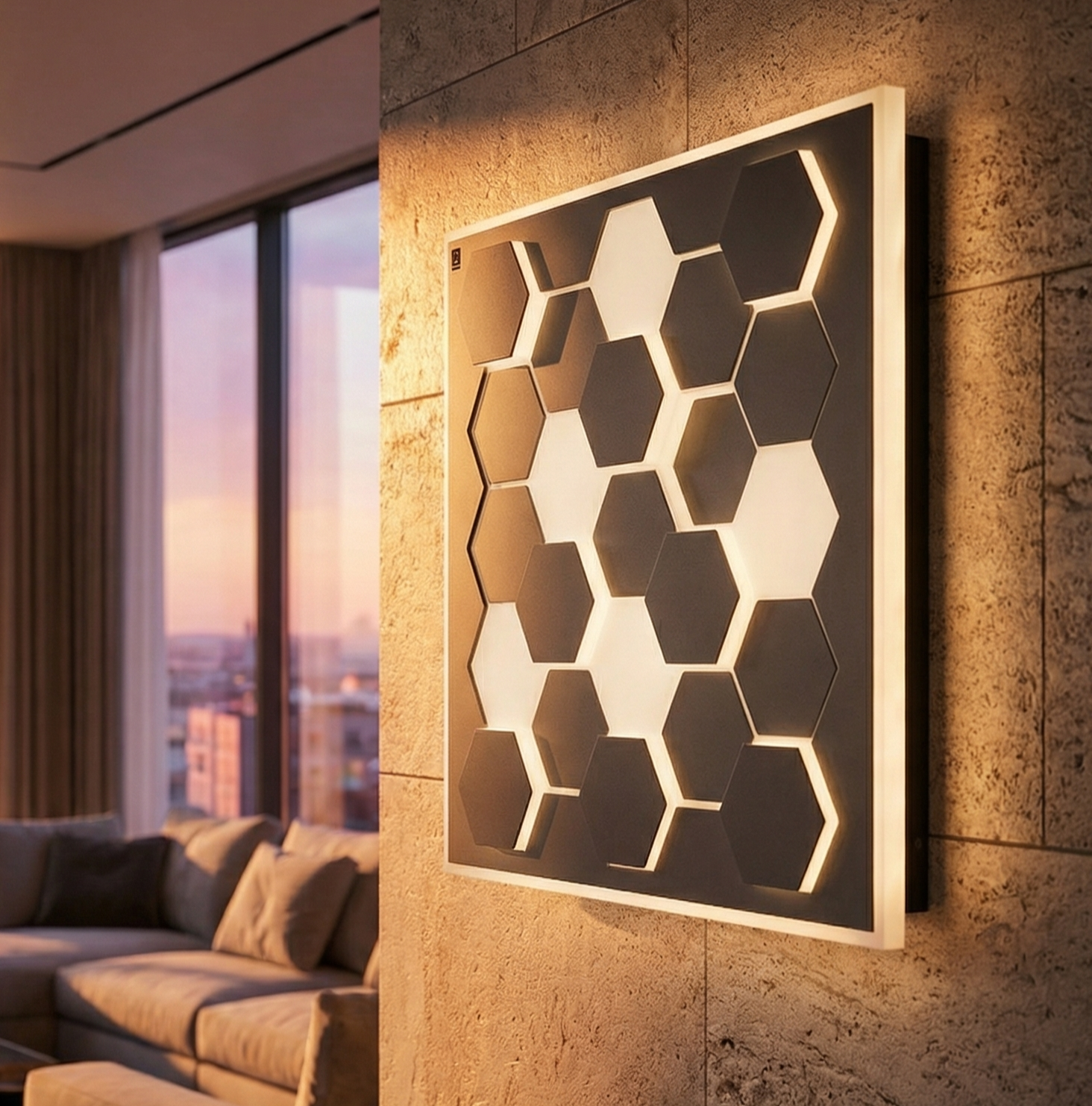 Aplica LED Cifavo Black 55CM CINQUE Premium