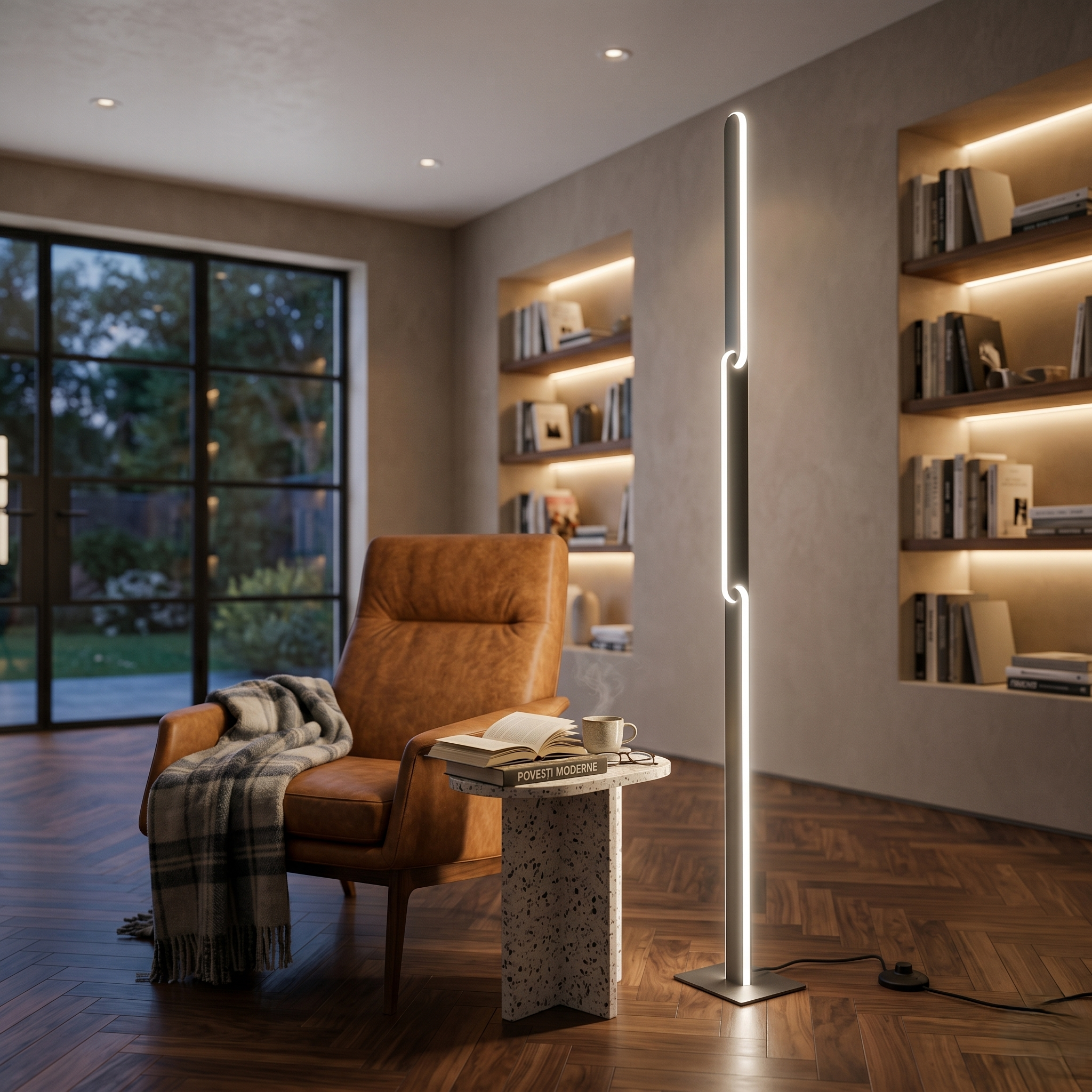 Lampadar Modern LED Premium Black OMIRA 130CM