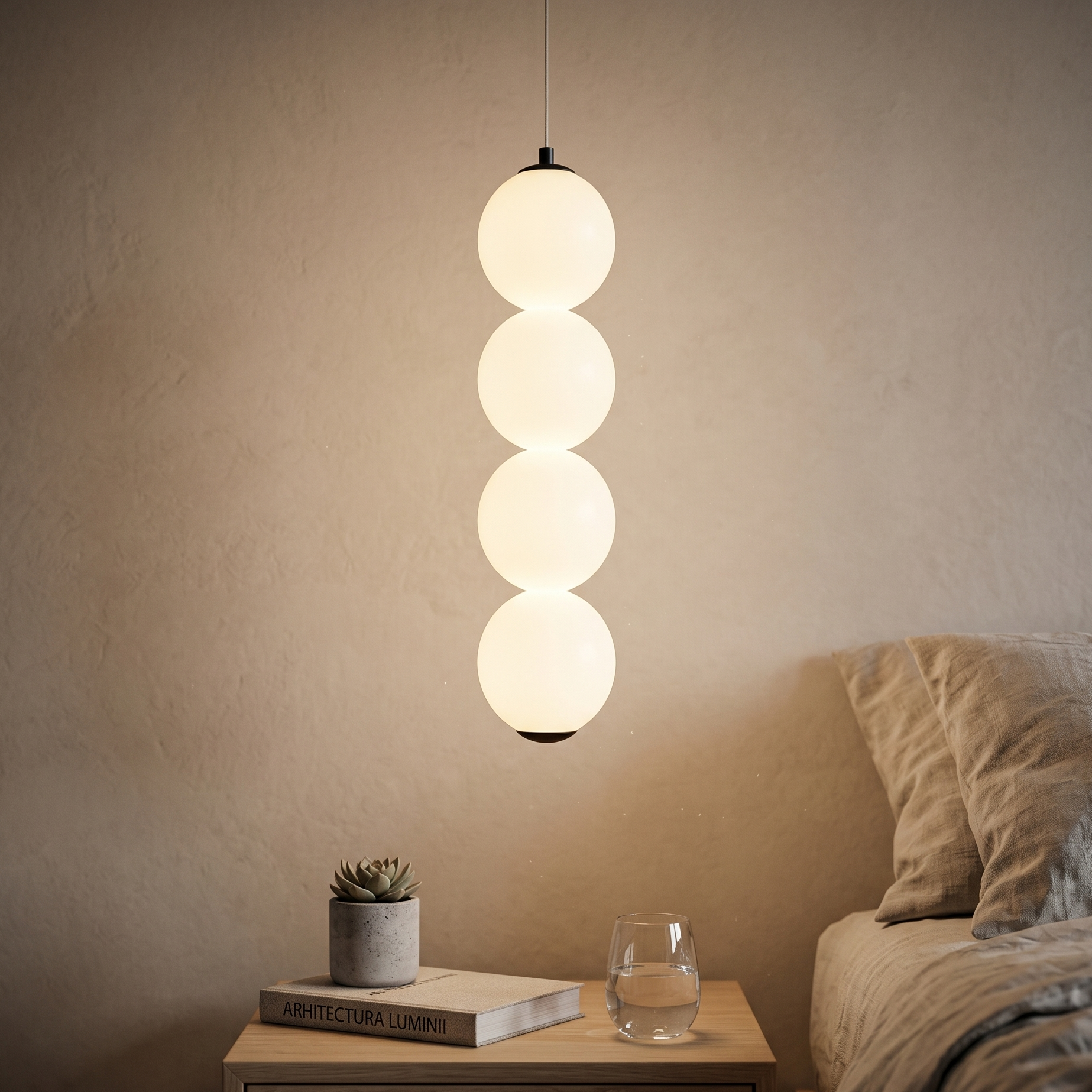 Pendul LED Abajur Mat Black Major VINTER Echivalent 300W
