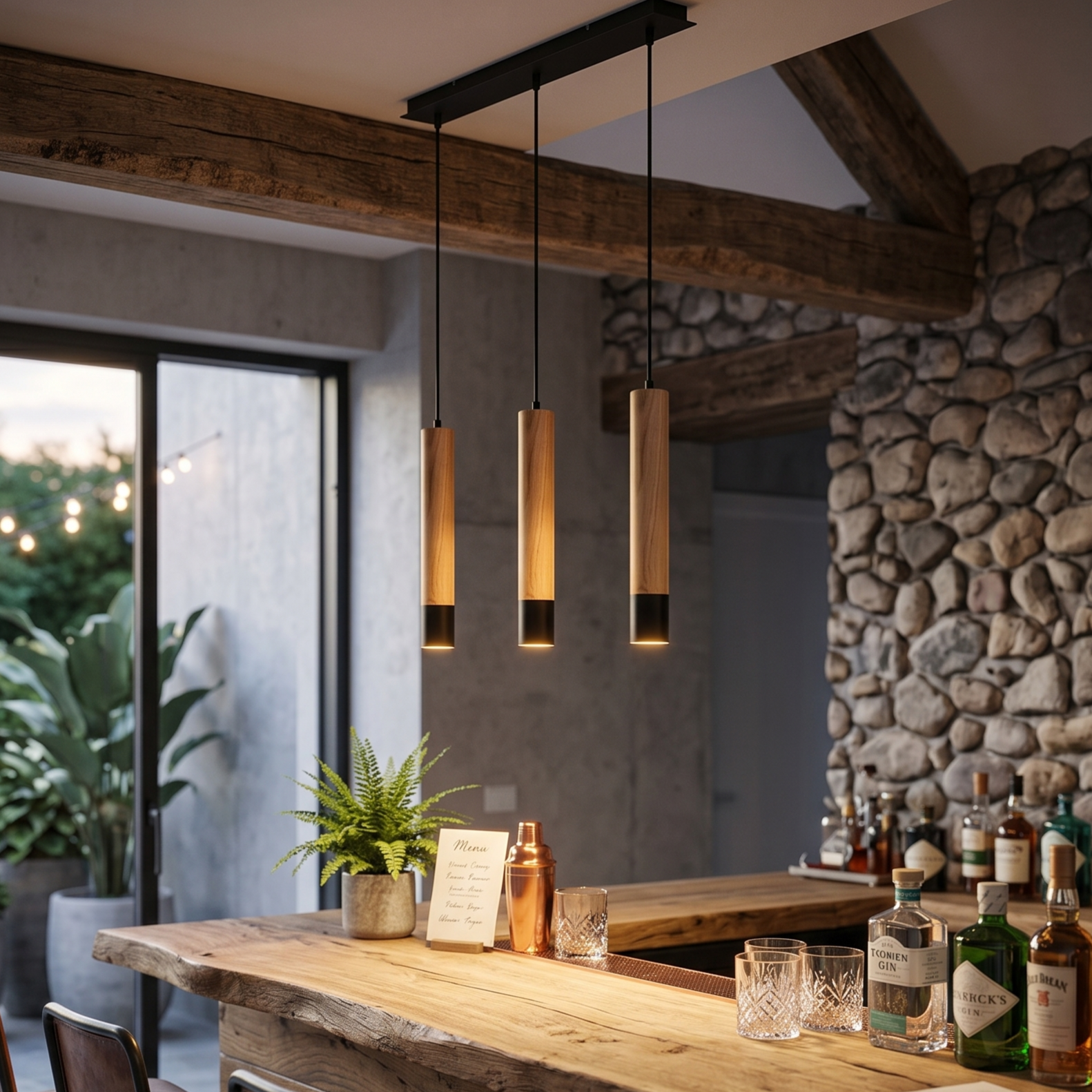 Lustra Suspendata Liniara Vintage VELDEN 3xGU10 Premium