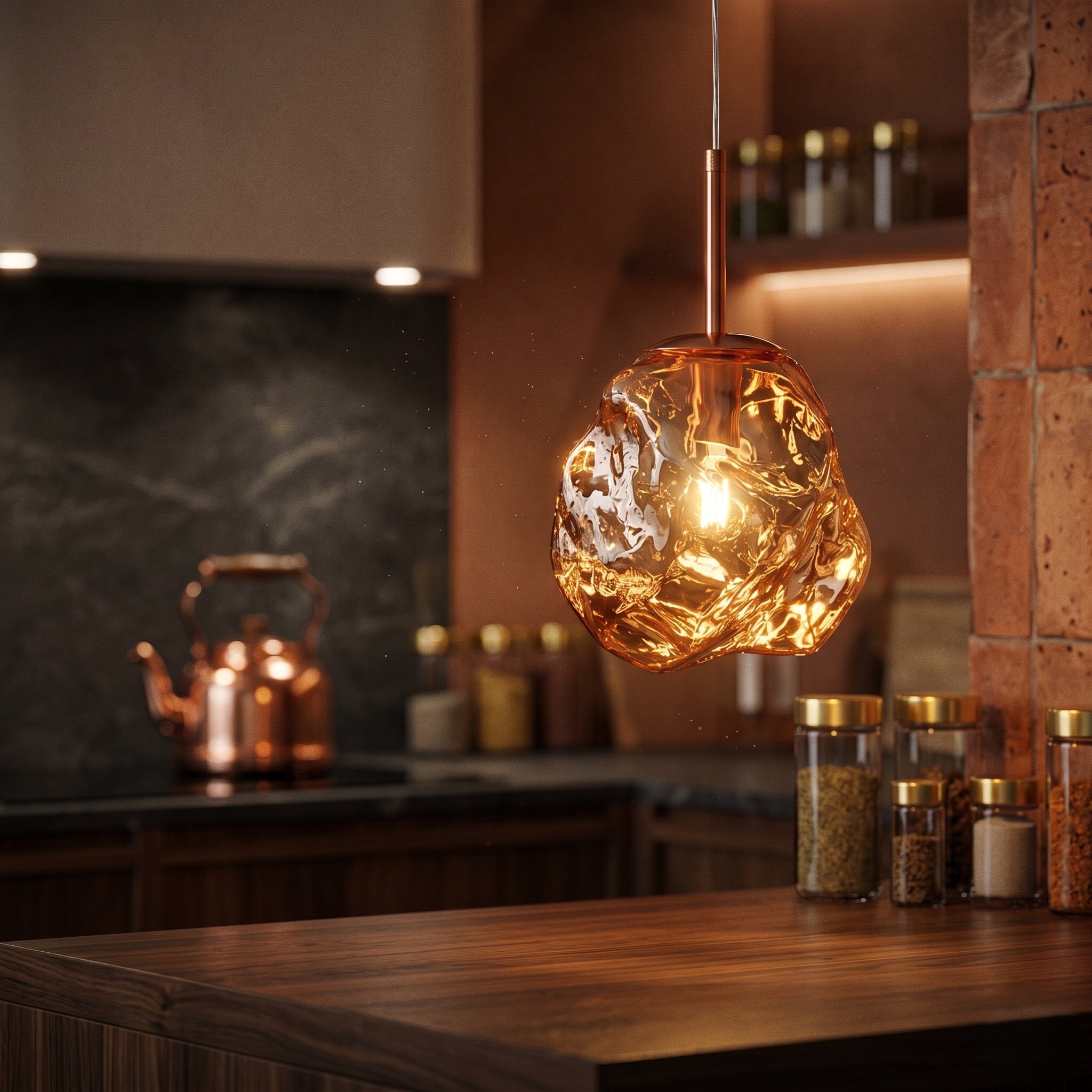 Pendul Luxury Rose Gold ZELERIS 1xE27