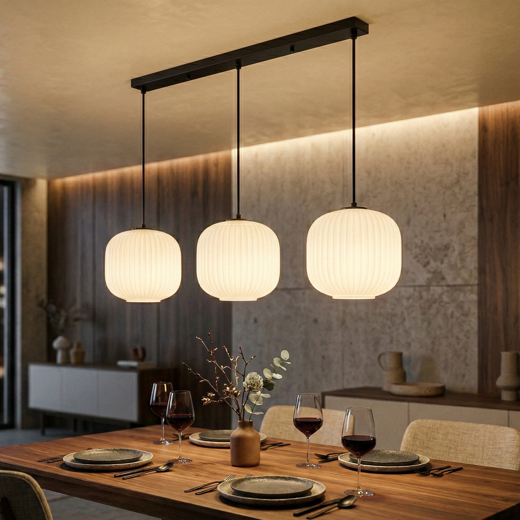 Lustra Suspendata INFESTO GLASS Vintage Liniar 120CM