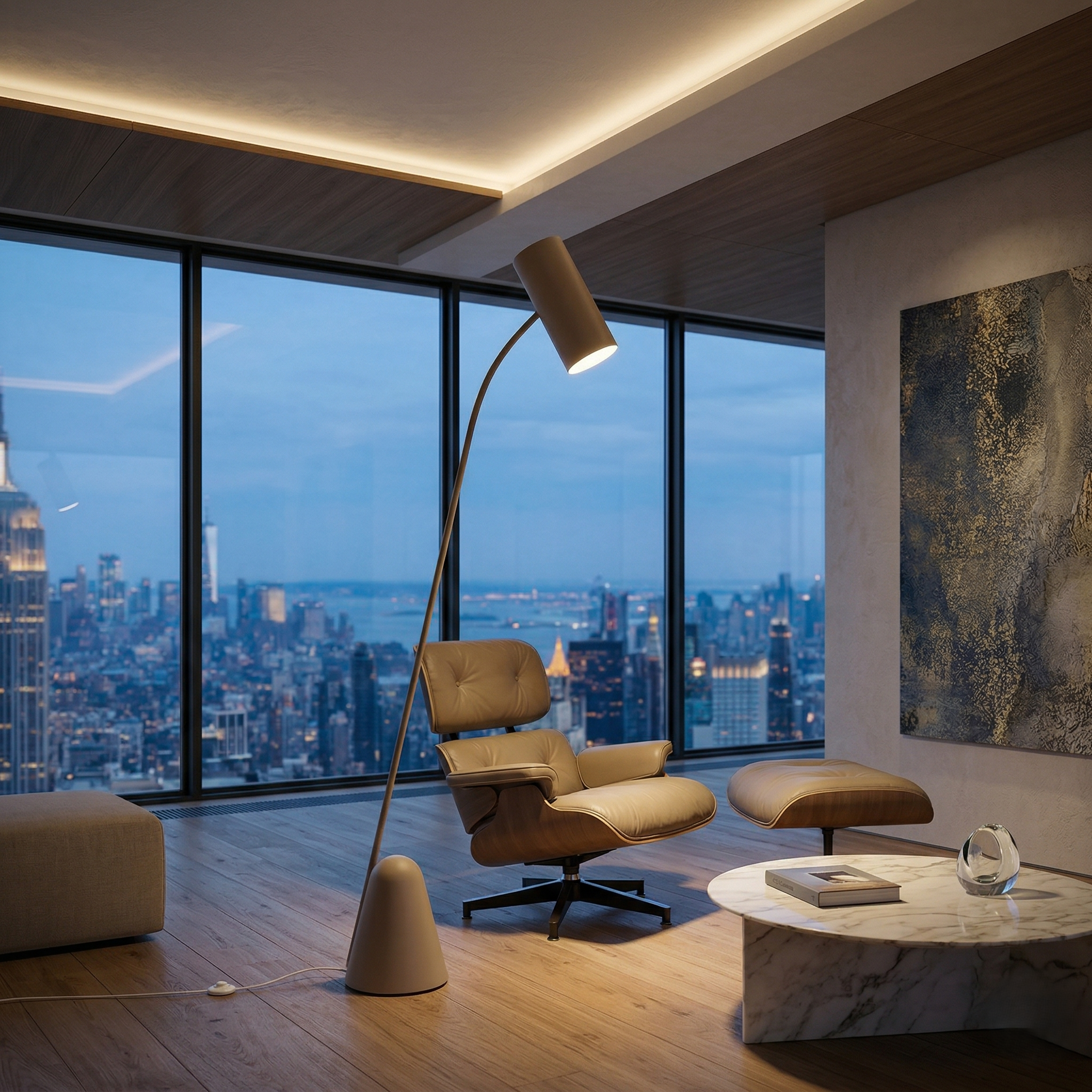 Lampadar Cialto Silver 206CM 1xE27 CINQUE Premium
