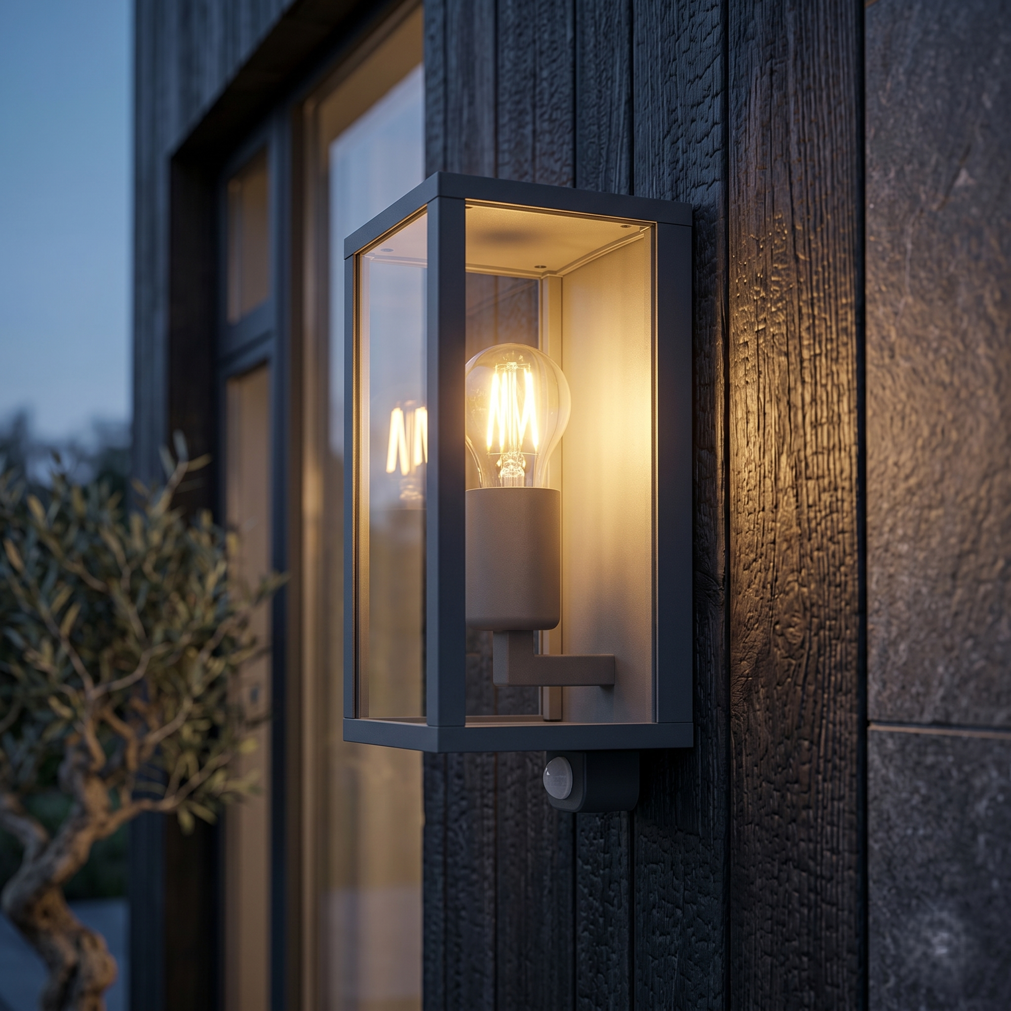 Aplica Exterior Premium GARONNE cu Senzor 1xE27 IP44