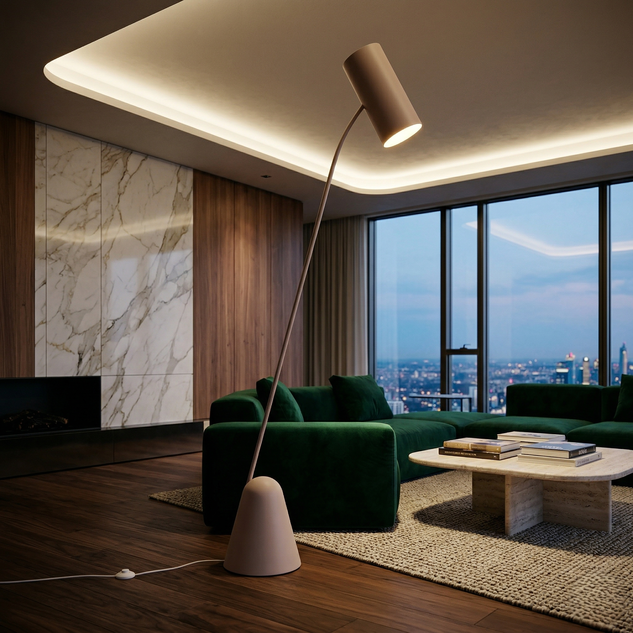 Lampadar Cialto Silver 206CM 1xE27 CINQUE Premium