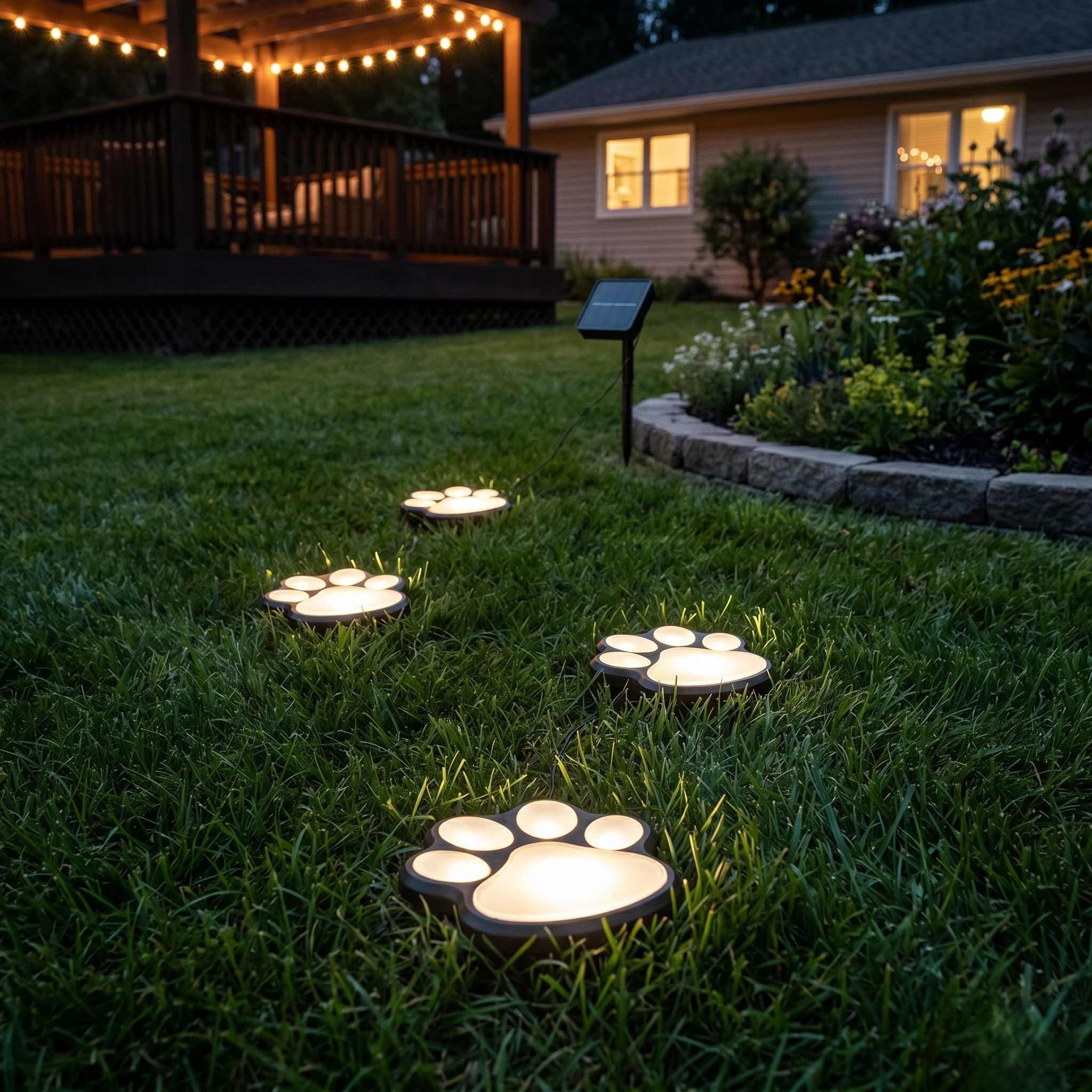 Set 4 Labute LED Exterior cu Incarcare Solara, 5 Ani Garantie