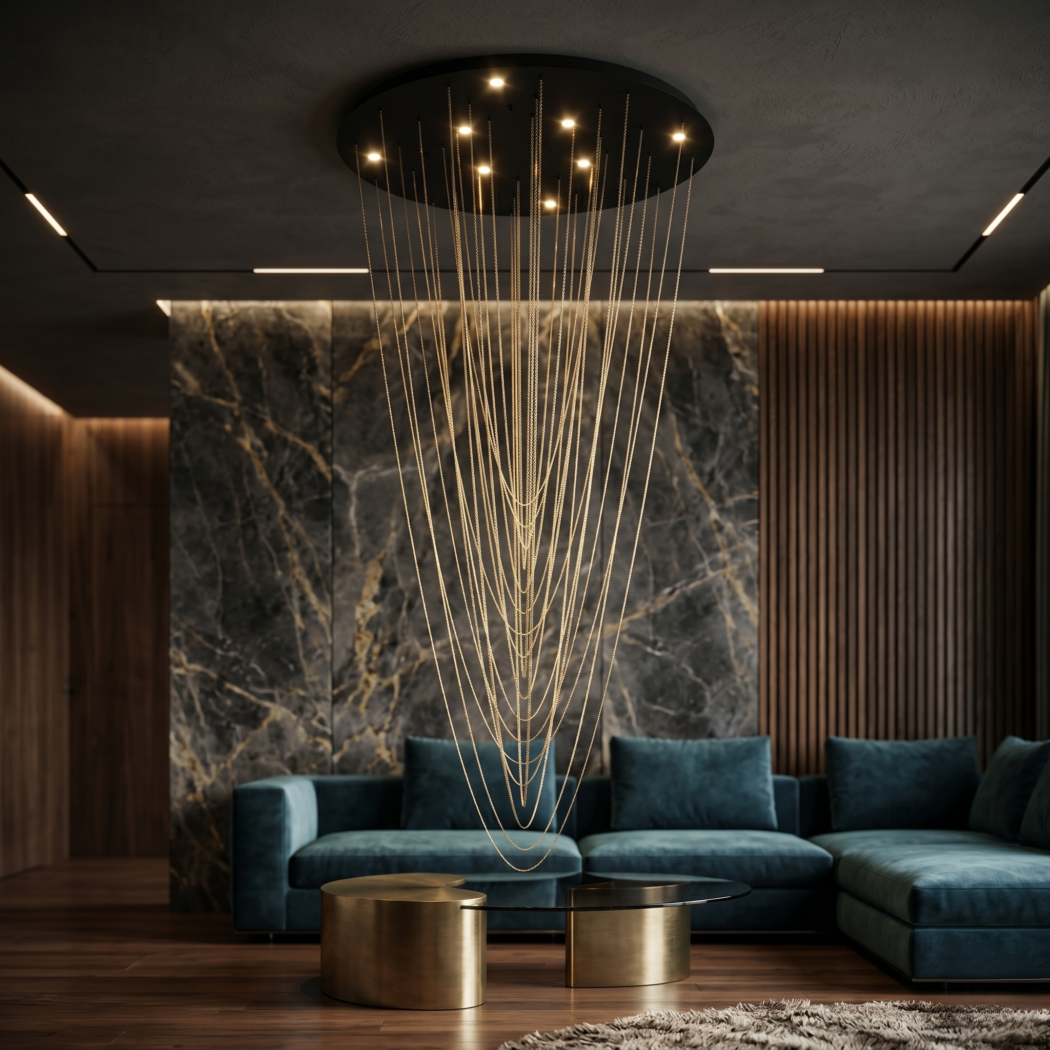 Lustra LED Suspendata Luxury TREPUCO Echivalent 400W