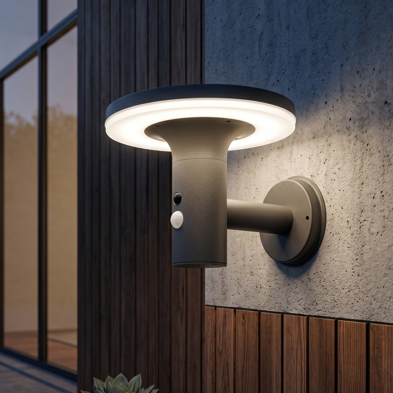 Aplica LED Exterior Premium ORLUX 10W cu Senzor, Solara