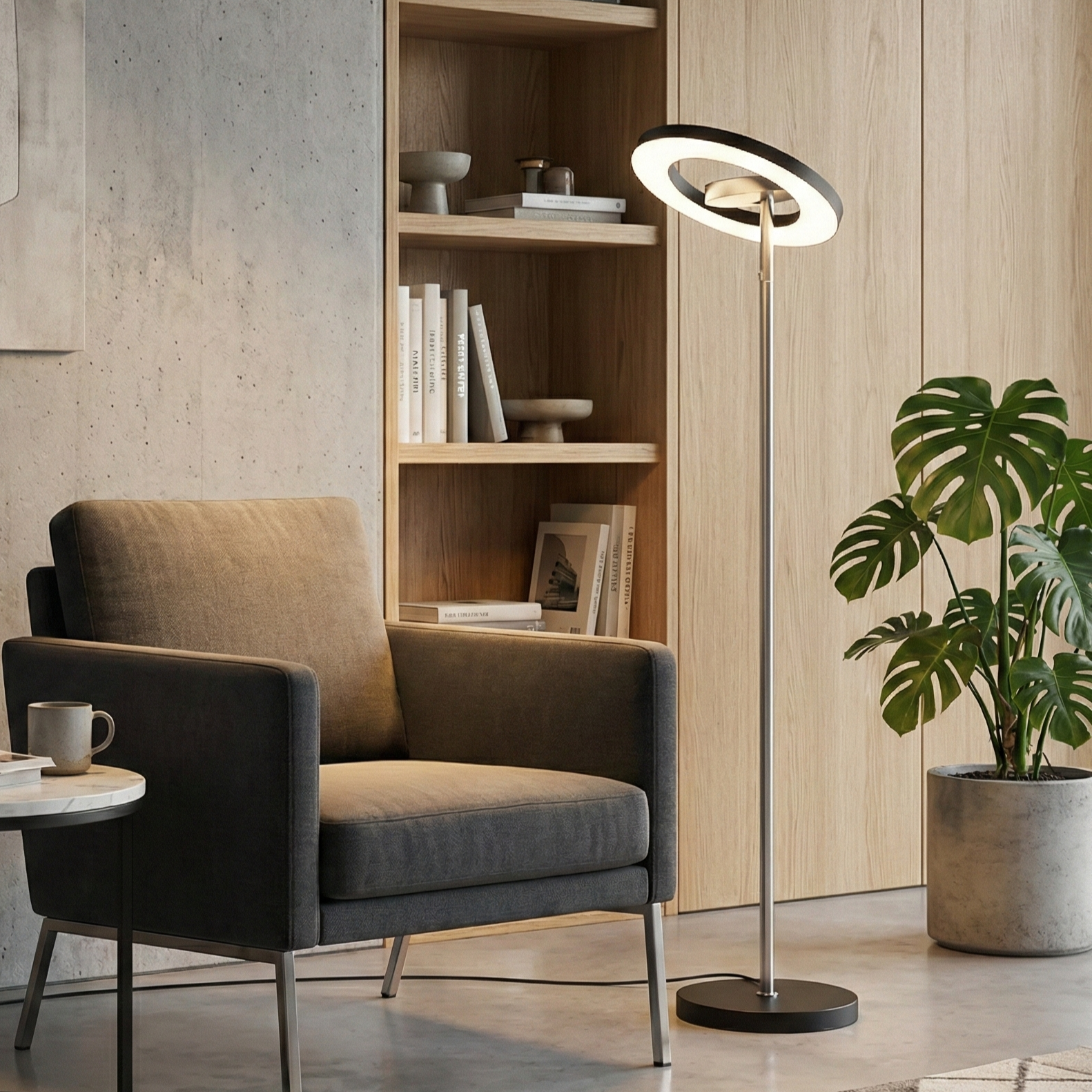 Lampadar LED PREMIUM SILVER GUANO 160CM