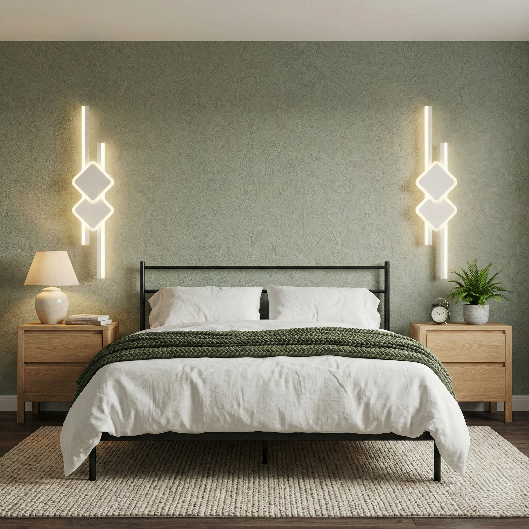 Aplica LED ARC BLOCK White Echivalent 200W