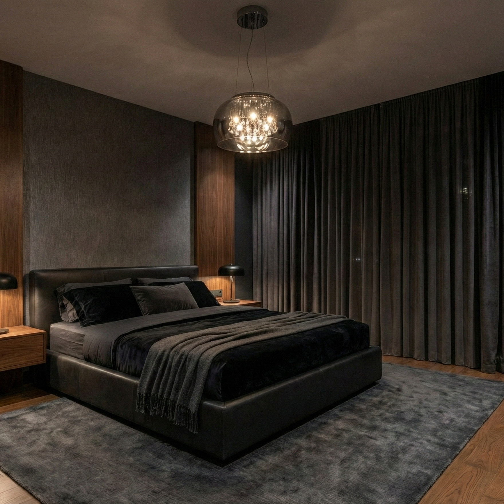 Lustra Suspendata Luxury OBSIDIAN 40cm