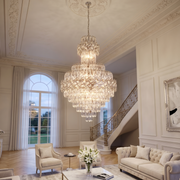 Candelabru Cristal Malli Silver Luxury Double Level 90x60CM
