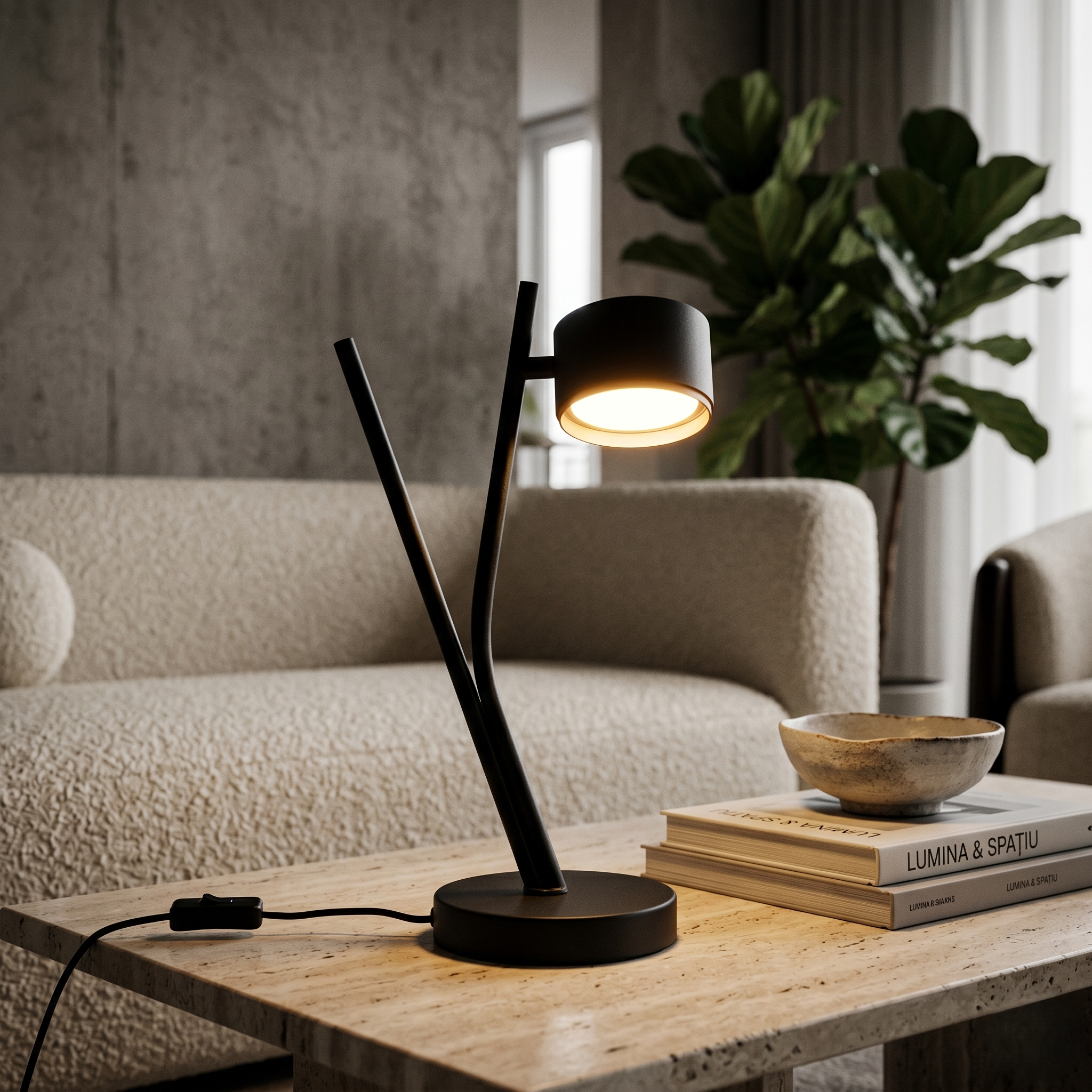 Veioza Decorativa Premium CODA Neagra 1xGX53