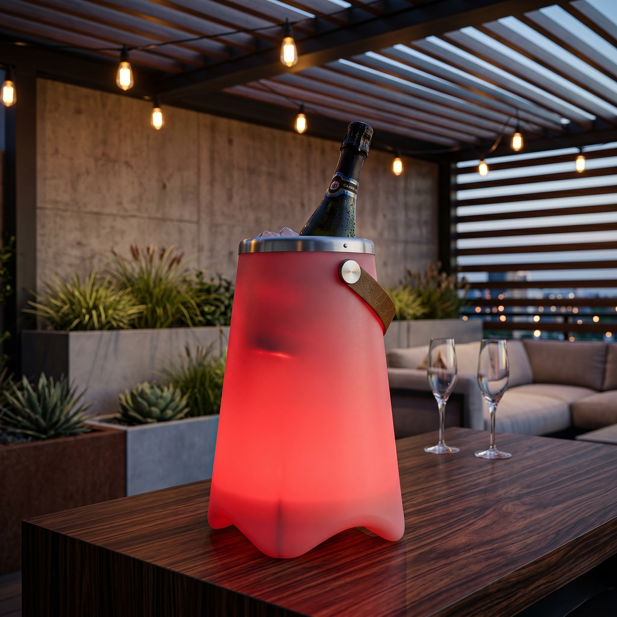 Lampa LED RGB cu Frapiera, Boxa Bluetooth si Telecomanda