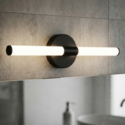 Aplica LED Baie 7W ELVORA Neagra 45cm 3 Lumini din Buton
