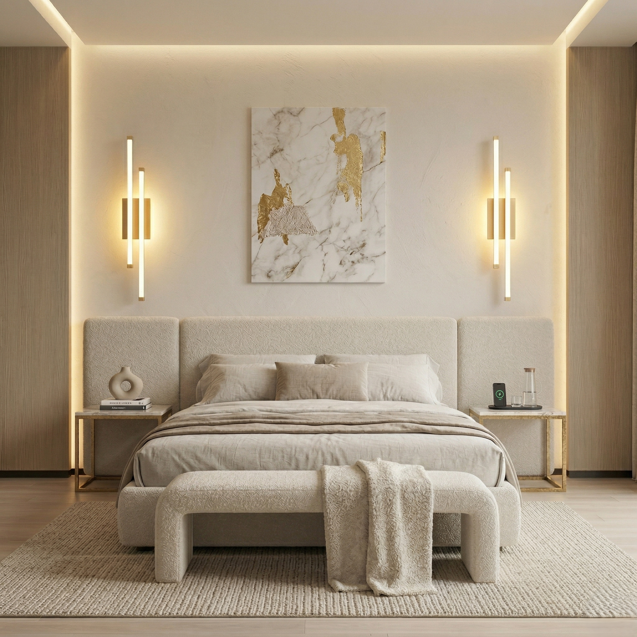 Aplica LED LINNES Beauty Gold 44W Echivalent 200W