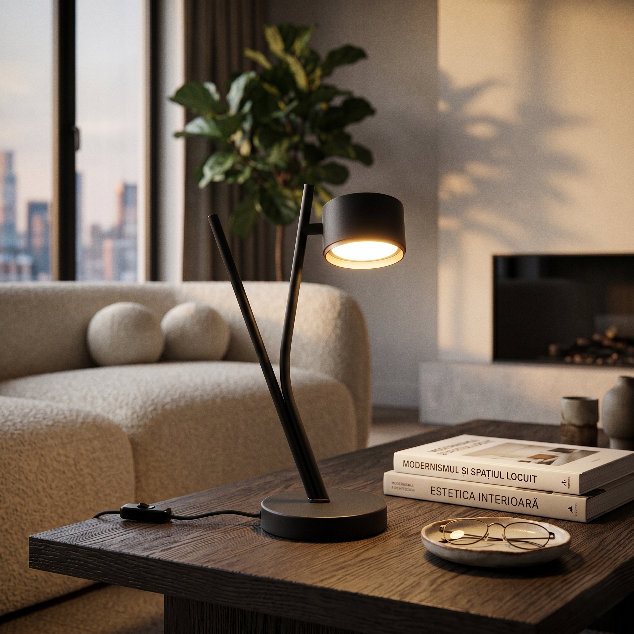 Veioza Decorativa Premium CODA Neagra 1xGX53