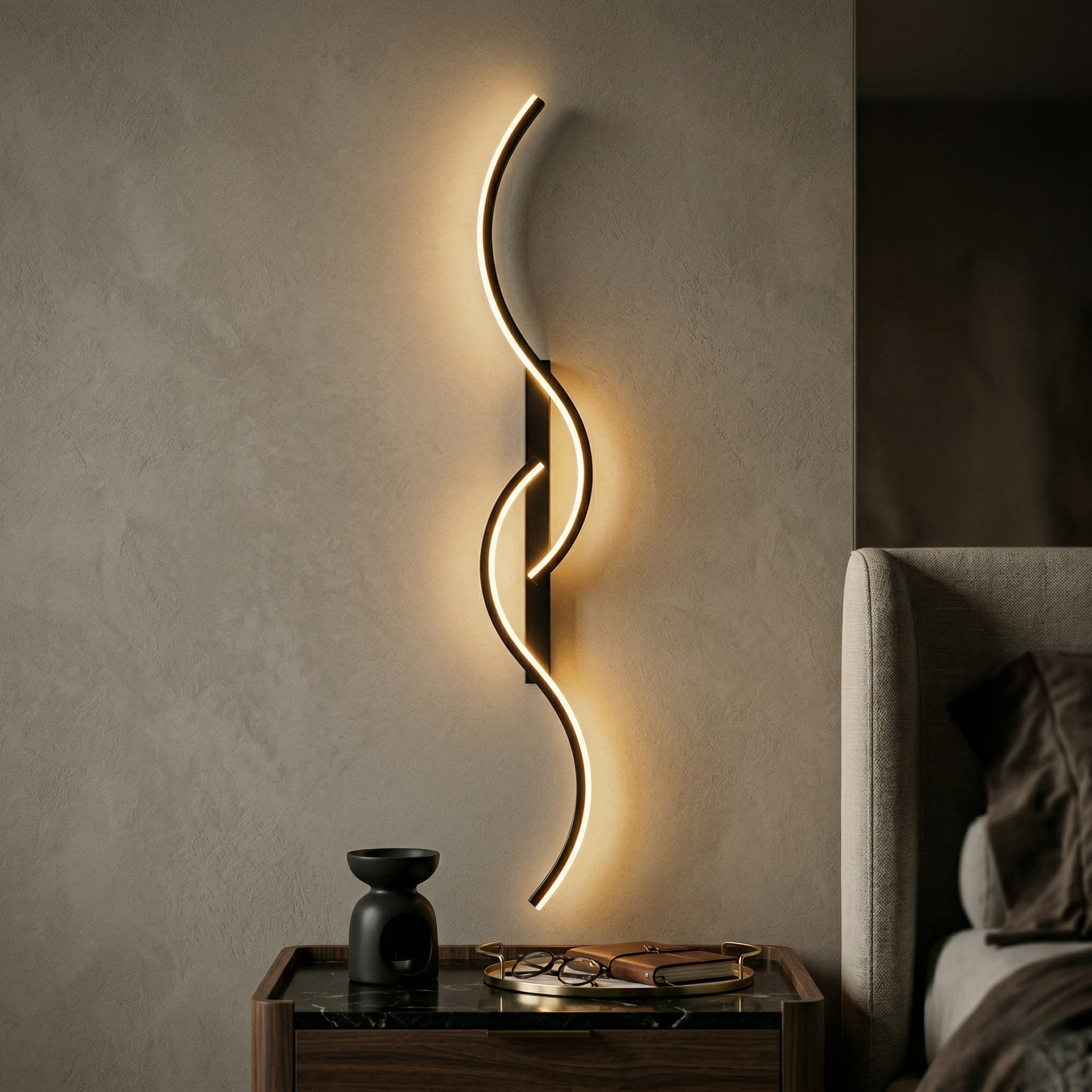Aplica LED Eternity Black 20W 80cm