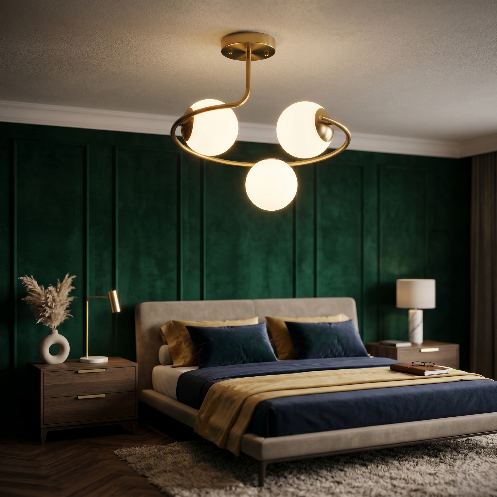 Lustra Abajur 3xE27 Gold Calista