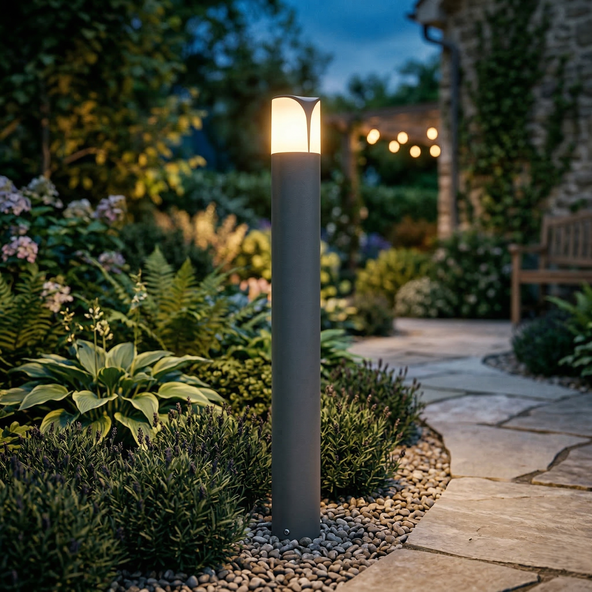 Stalp de iluminat exterior LIORA 1xE27 80CM